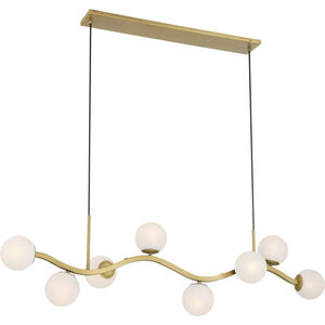 Curven Island Light Ceiling Light in Legacy Brass
