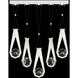 Aria 10 Light 43 inch White Pendant Ceiling Light