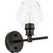 Gene 1 Light 6 inch Black Wall sconce Wall Light
