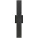 Annette 1 Light 23 inch Black Outdoor Wall Sconce in Satin Black