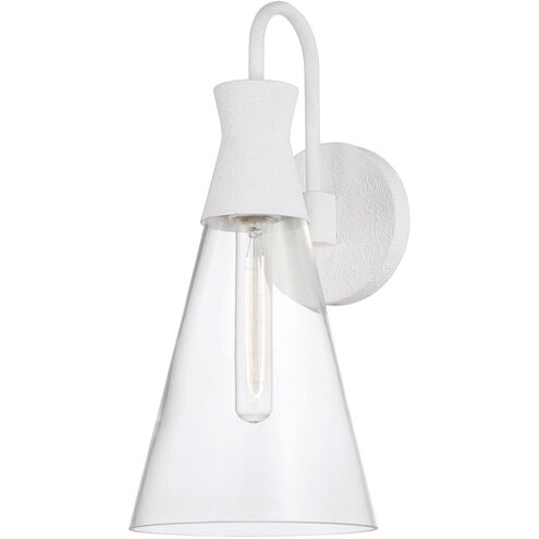 Paloma 1 Light 7.25 inch Textured White Sconce Wall Light