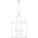 Brookstone 6 Light 26 inch Bisque White Pendant Ceiling Light