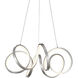 Synergy LED 23.75 inch Antique Silver Chandelier Ceiling Light