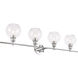 Collier 4 Light 38 inch Chrome Wall sconce Wall Light