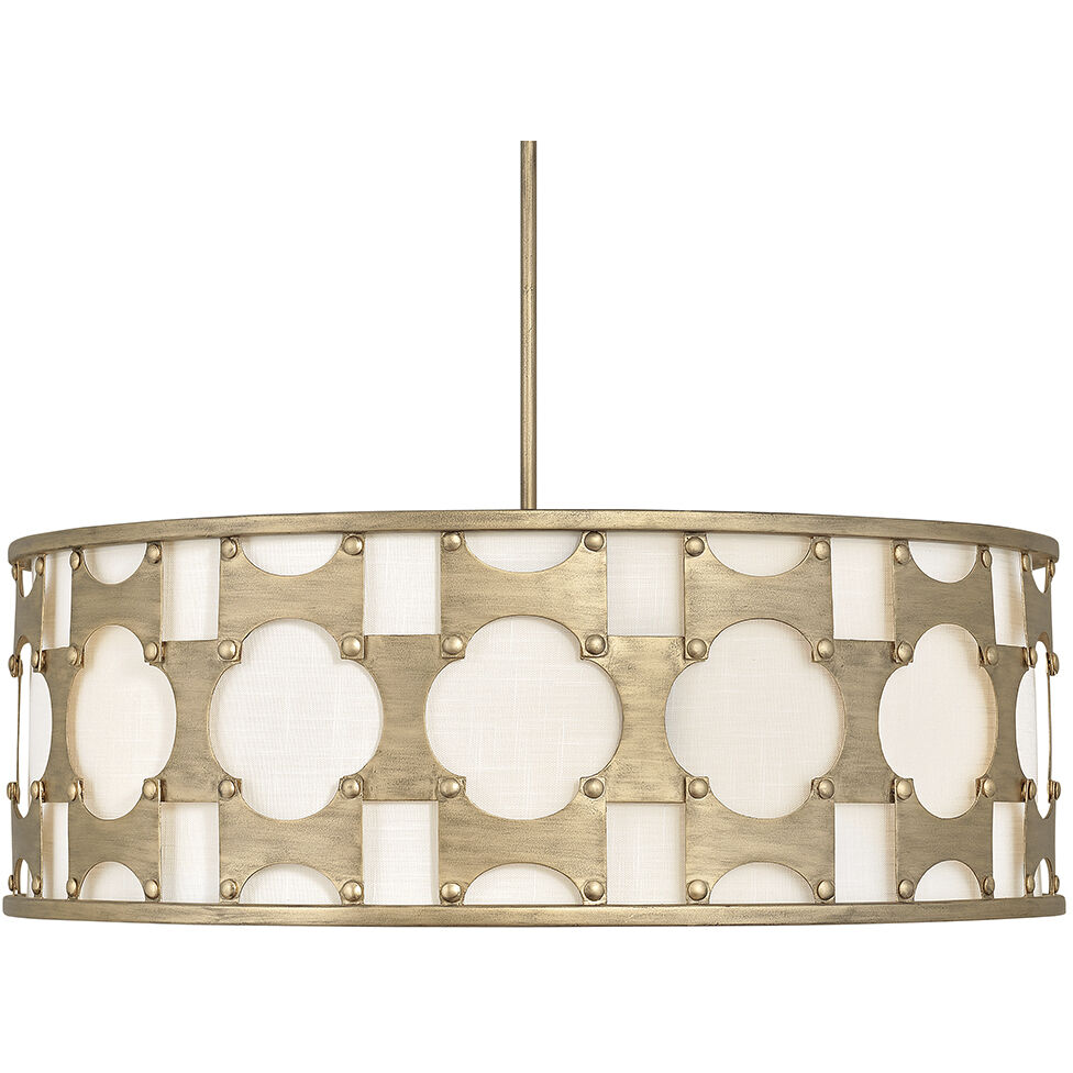 Carter 6 Light 28.5 inch Burnished Gold Indoor Chandelier Ceiling Light