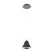 Kone LED 6 inch Black Mini Pendant Ceiling Light, dweLED