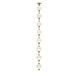 Marni Pendant Ceiling Light in Natural Brass
