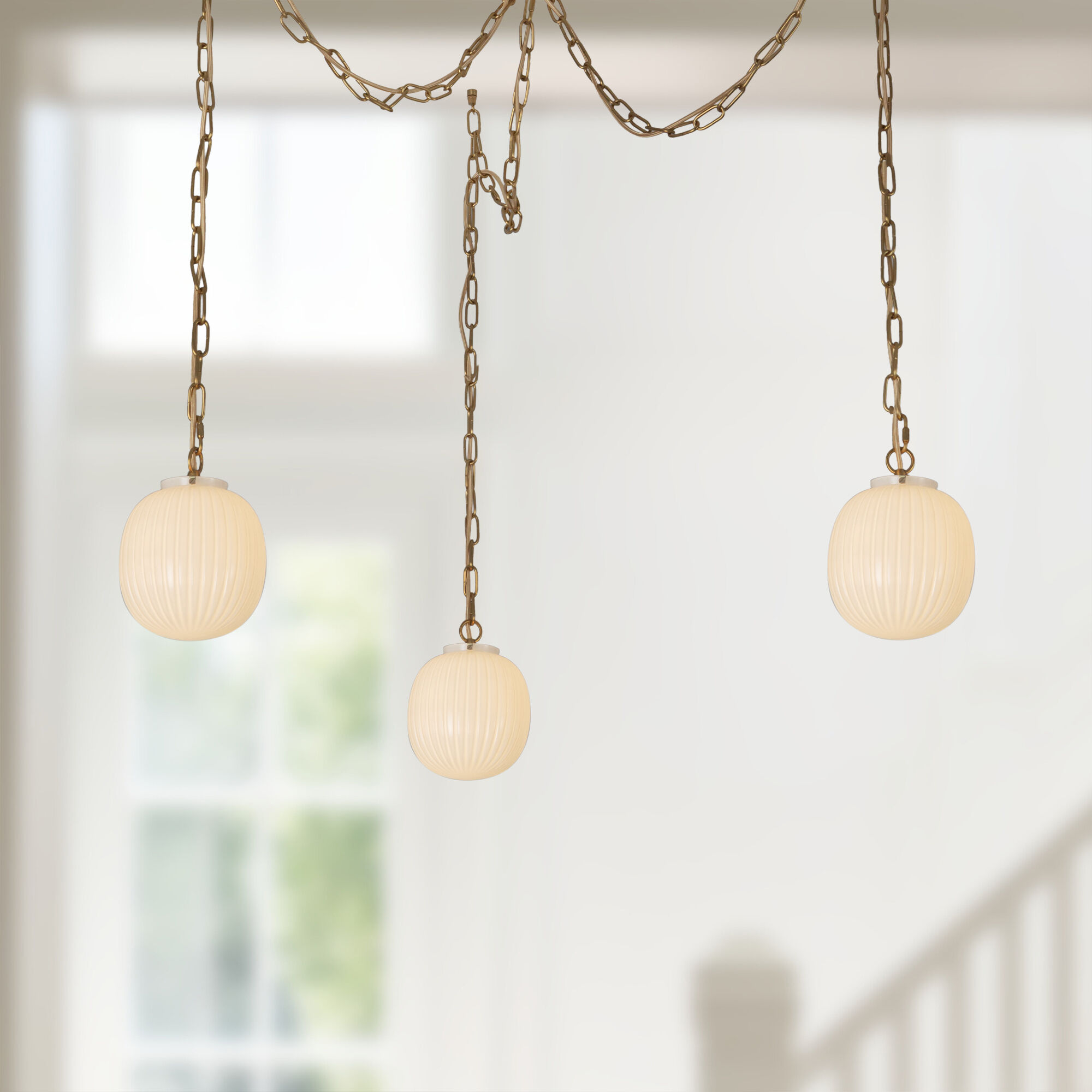 Alora Mood Cherise Multi Pendant Ceiling Light in Brushed Gold