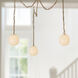 Alora Mood Cherise Multi Pendant Ceiling Light in Brushed Gold
