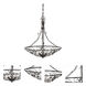 Varano 3 Light 22 inch Iron Rust Chandelier Ceiling Light