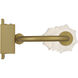 Geode 5 Light 31.75 inch Satin Brushed Gold Outdoor Wall Light