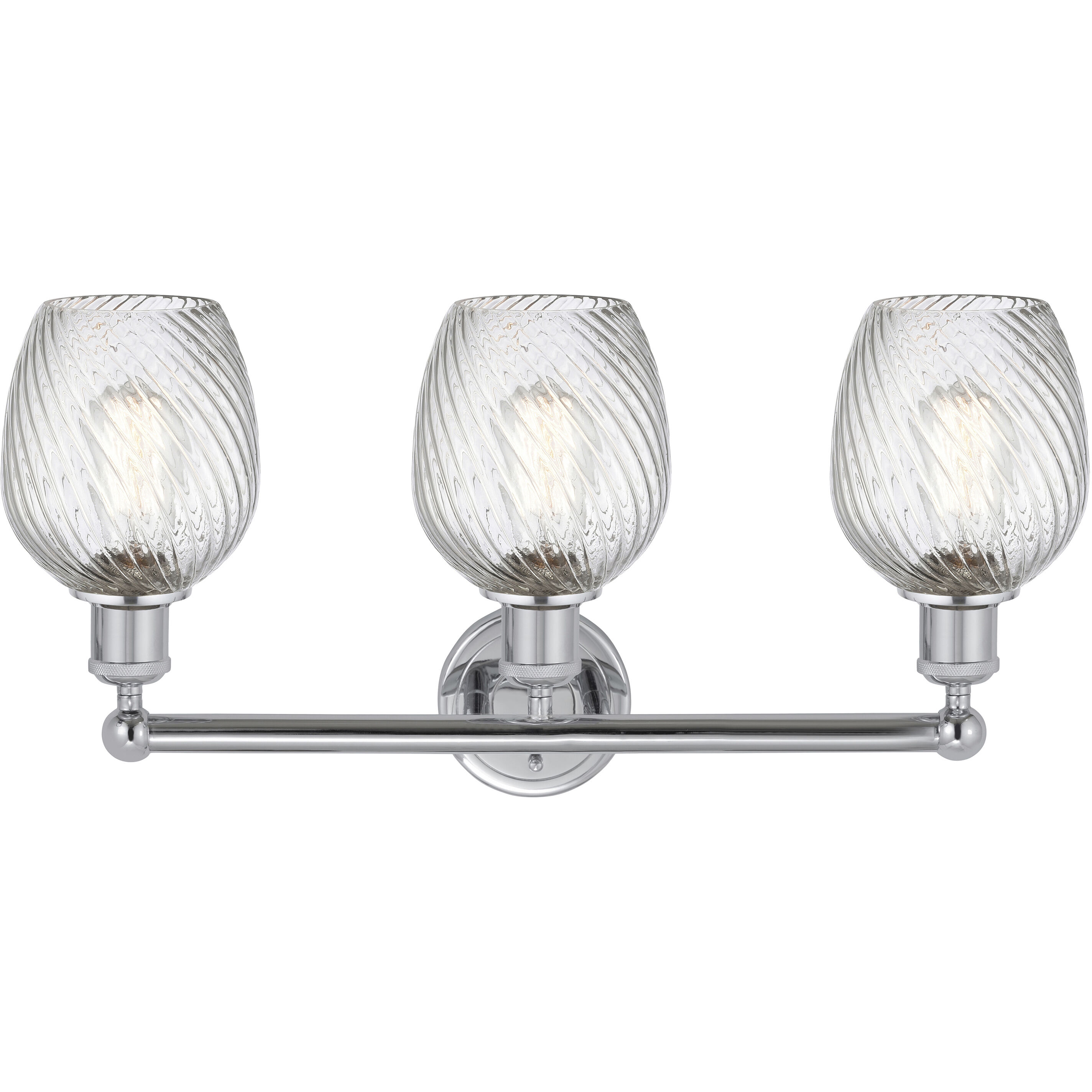Salina 3 Light 23 inch Polished Chrome Bath Vanity Light Wall Light in Clear Glass