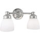 Spencer 2 Light 14.75 inch Chrome Vanity Light Wall Light