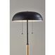 Everett 58.5 inch 40.00 watt Natural Wood / Black Floor Lamp Portable Light