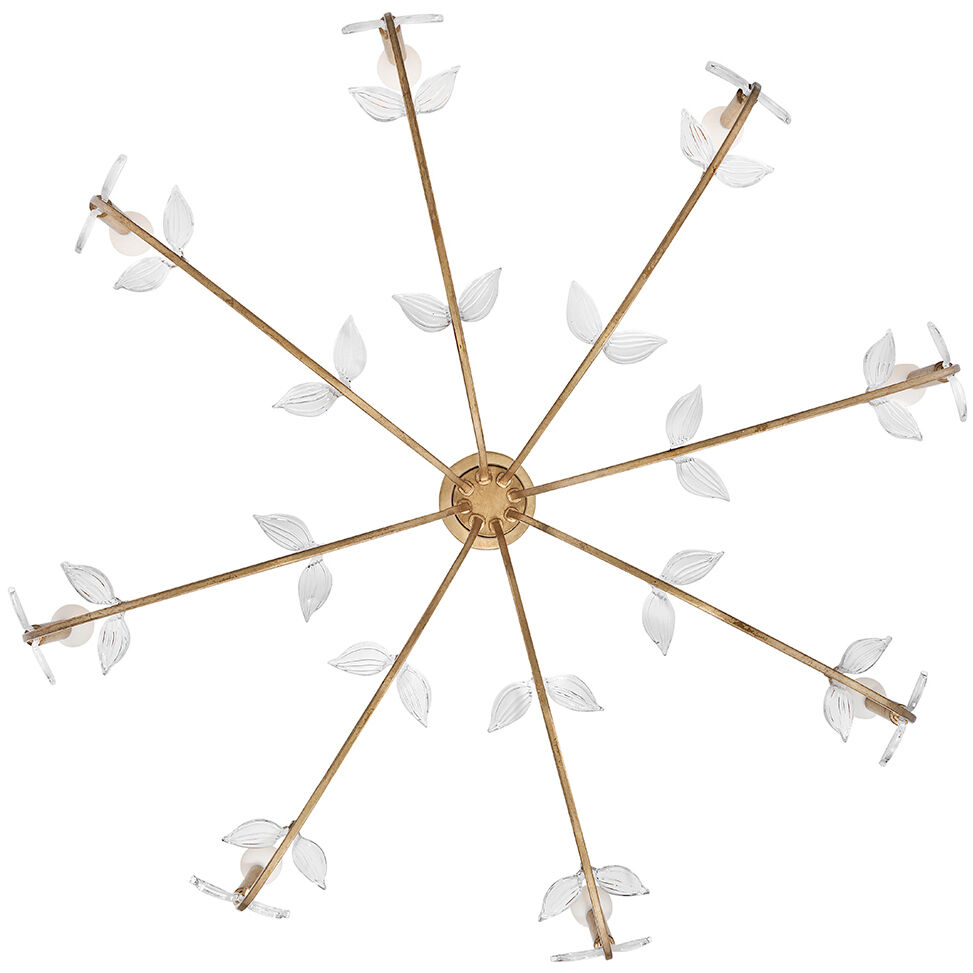 Aliso 8 Light 42 inch Distressed Brass Chandelier Ceiling Light