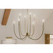 Malene 8 Light Champagne Bronze Chandelier Foyer Ceiling Light