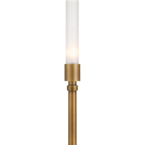 Paseo 20 inch 1.50 watt Polished Antique Brass/Clear Cordless Table Lamp Portable Light