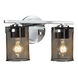 Wire Mesh 1 Light 13.75 inch Polished Chrome Bath Bar Wall Light, Atlas