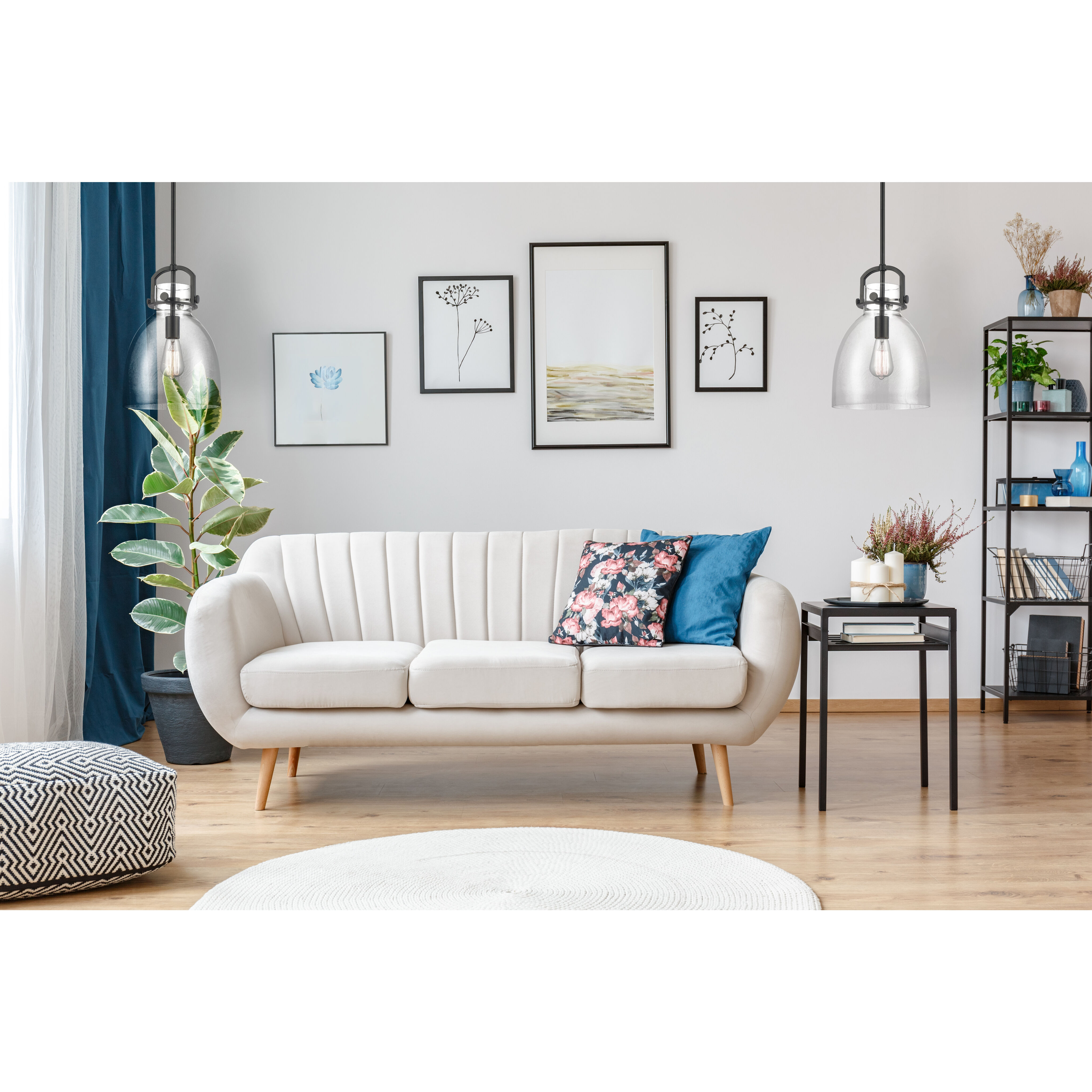 Restoration Newton 1 Light 10 inch Matte Black Mini Pendant Ceiling Light, Restoration