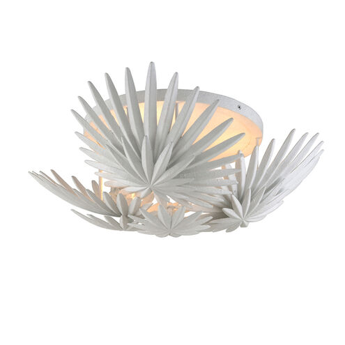 Savvy 3 Light 22 inch Gesso White Semi Flush Ceiling Light