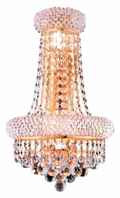 Primo 4 Light 12 inch Gold Wall Sconce Wall Light in Royal Cut