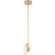 Zill LED 6.25 inch Lily Gold Pendant Ceiling Light