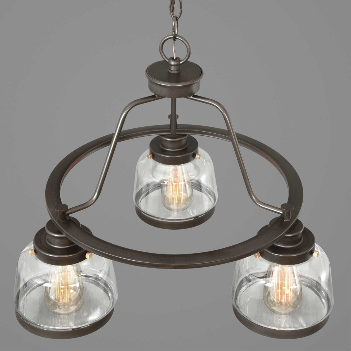 Judson 3 Light 22 inch Antique Bronze Chandelier Ceiling Light