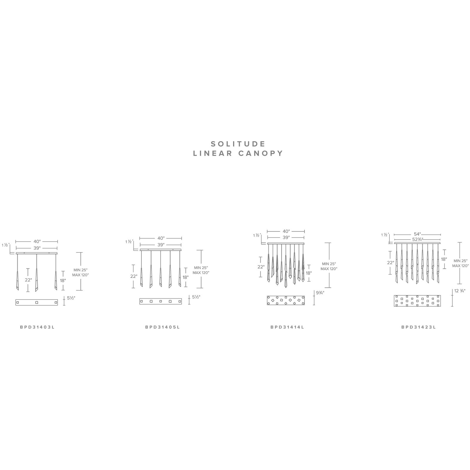 Beyond Solitude LED 40 inch Antique Nickel Multi-Light Pendant Ceiling Light, Square Canopy