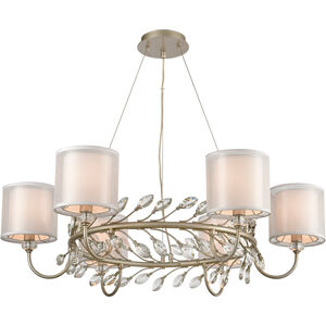 Asbury 6 Light 34 inch Aged Silver Chandelier Ceiling Light