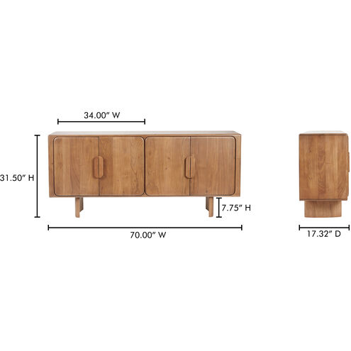 Orson 70 X 17.32 inch Brown Sideboard