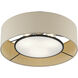 Ellsworth 3 Light 17 inch Bronze Semi Flush Mount Ceiling Light, Large
