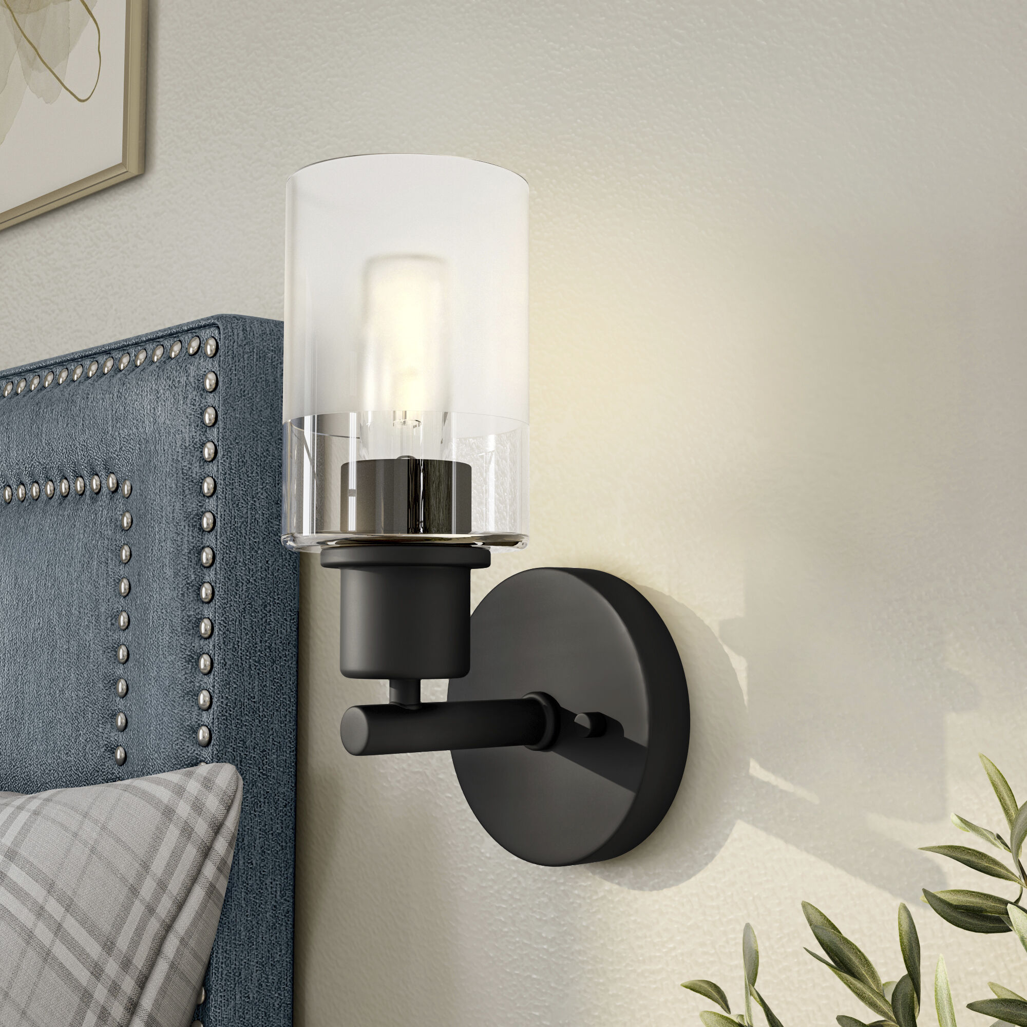 Cedar Lane 1 Light 6 inch Matte Black Vanity Light Wall Light