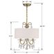 Othello 3 Light 14 inch Vibrant Gold Mini Chandelier Ceiling Light in Clear Spectra