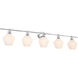 Gene 5 Light 47 inch Chrome Wall sconce Wall Light