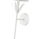 Primrose Indoor Wall Sconce Wall Light in Textured White