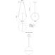 Aries LED 12.13 inch Chrome Pendant Ceiling Light