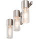 Midtown 3 Light 18 inch Brushed Nickel Bath Vanity Wall Light