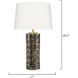Wright 28.5 inch 150.00 watt Reactive Espresso Glaze Table Lamp Portable Light