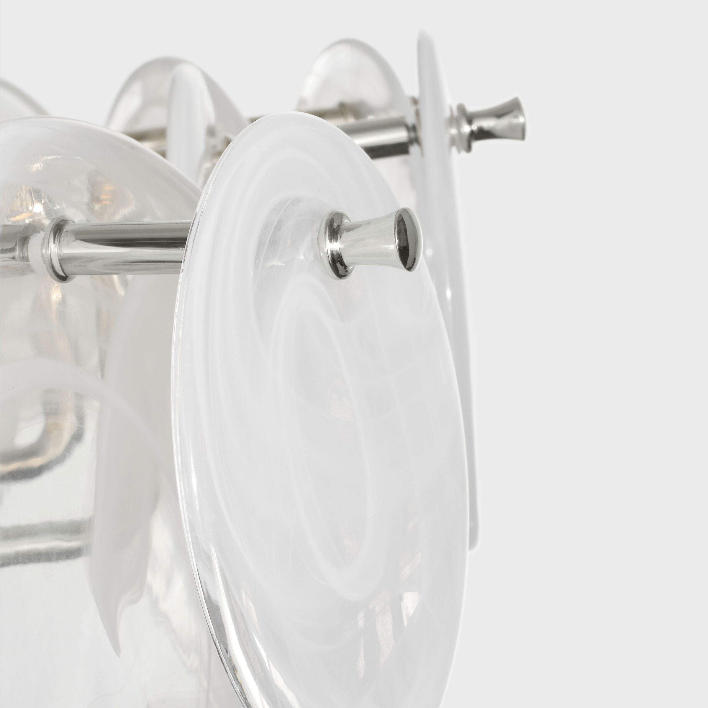 AERIN Loire LED 44 inch Polished Nickel Entry Chandelier Ceiling Light, Grande