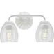 Quillan 2 Light 14.5 inch White Plaster Bathroom Vanity Light Wall Light