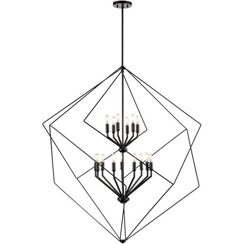 Ashoona 15 Light 43.75 inch Ebony Foyer Pendant Ceiling Light