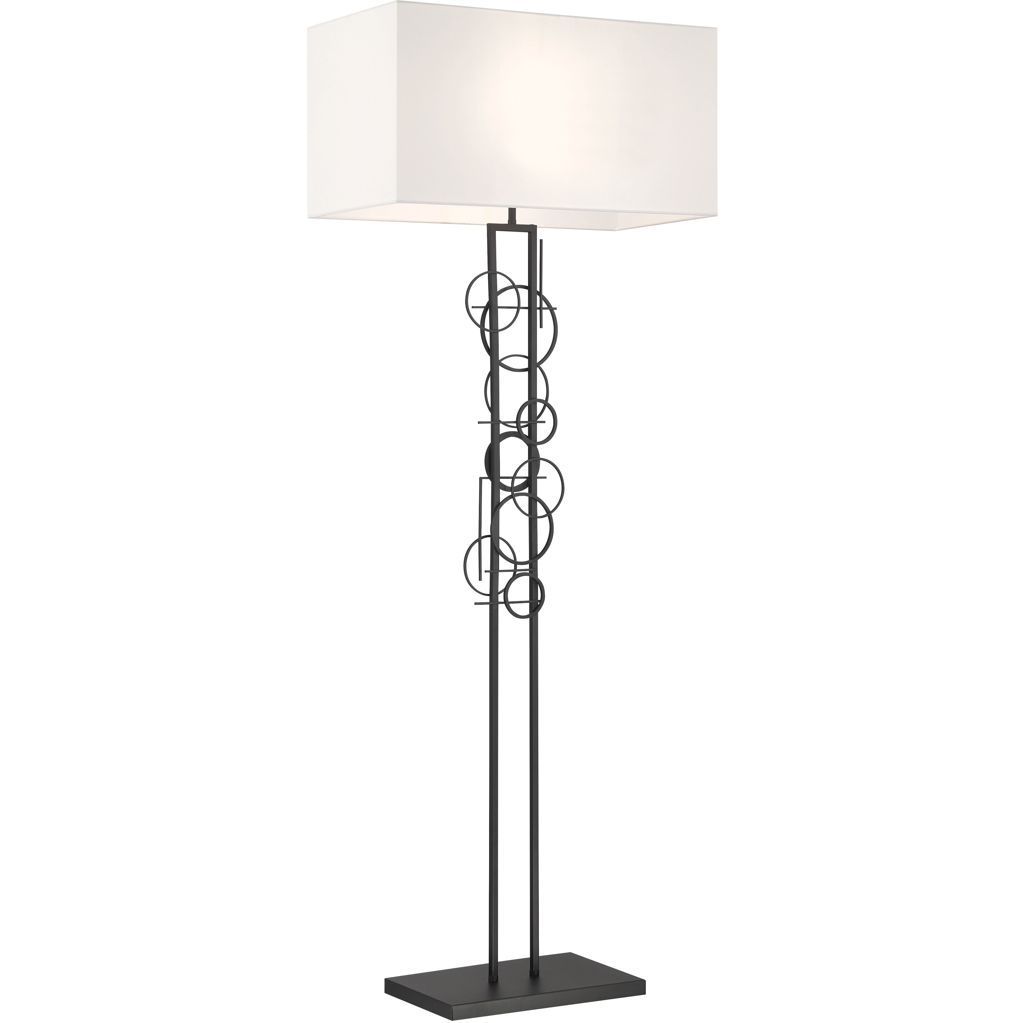 Tempo 62 inch 100.00 watt Sand Coal Floor Lamp Portable Light