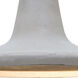 Modus LED Satin Nickel Cord Pendant Ceiling Light in Natural Concrete