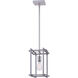 Carli 1 Light 8 inch Brushed Nickel and Brushed Dark Grey Pendant Lighting Ceiling Light