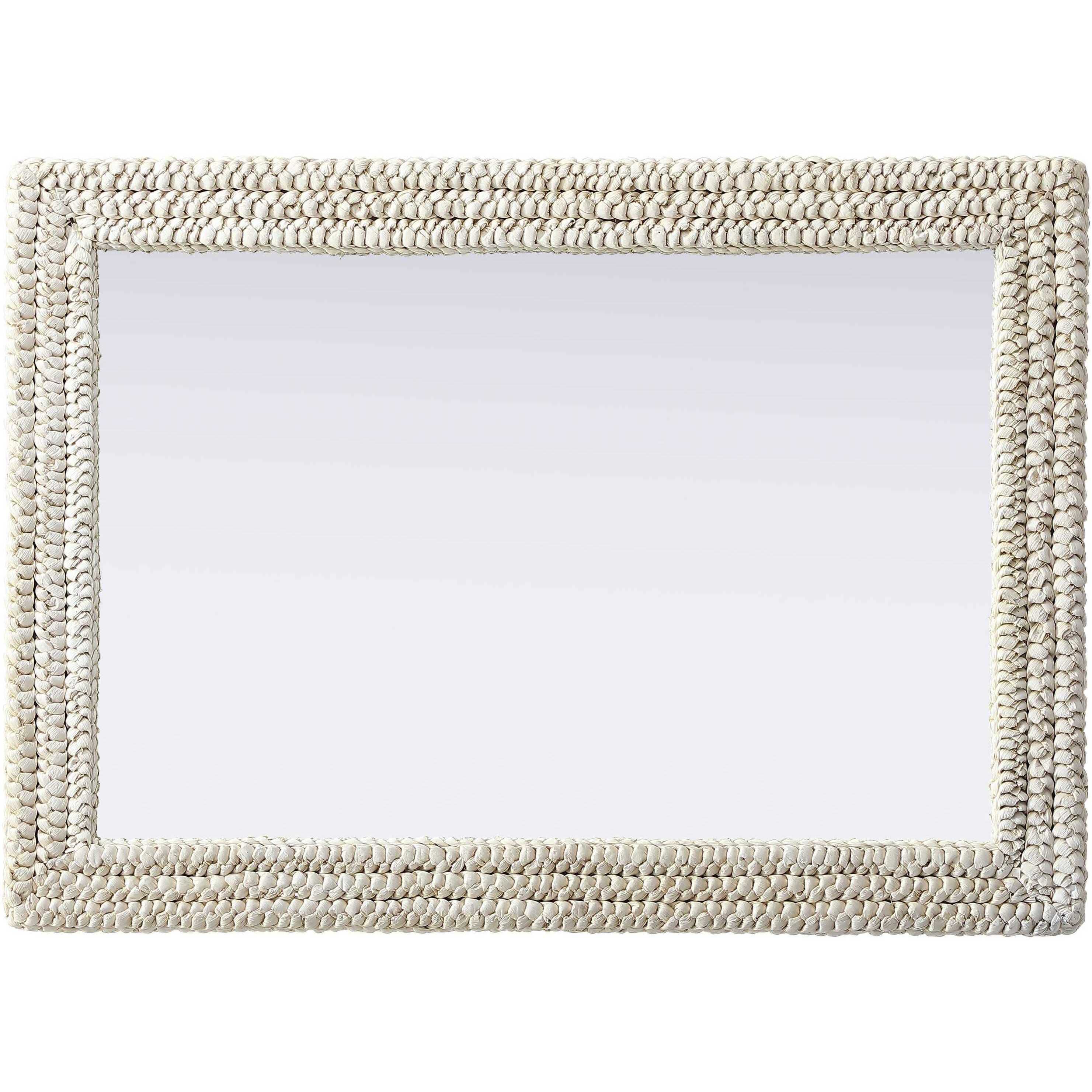 Marlowe 42 X 30 inch Linen White Mirror
