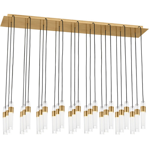 Sean Lavin Lassell 27 Light 12.6 inch Natural Brass Chandelier Ceiling Light in 277V