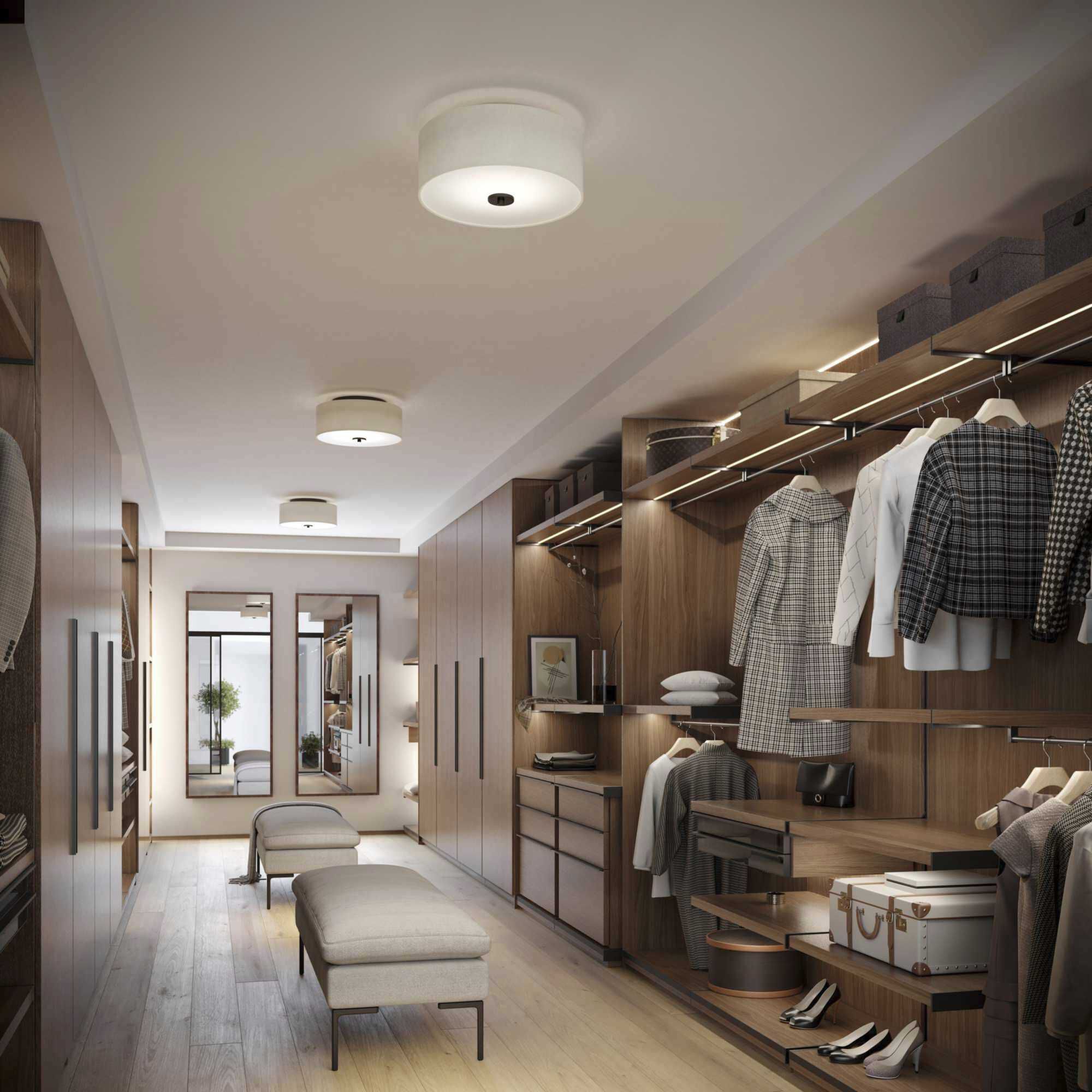 Inspire 2 Light 13 inch Antique Bronze Flush Mount Ceiling Light