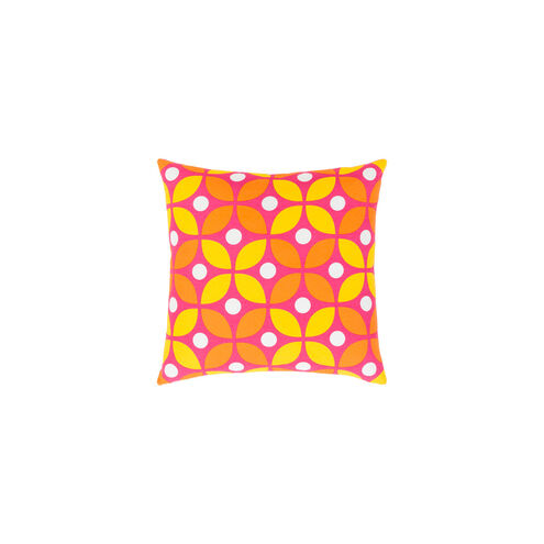 Miranda 18 X 18 inch Bright Yellow and Bright Orange Throw Pillow