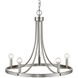 Sawyer 5 Light 25 inch Satin Nickel Chandelier Ceiling Light