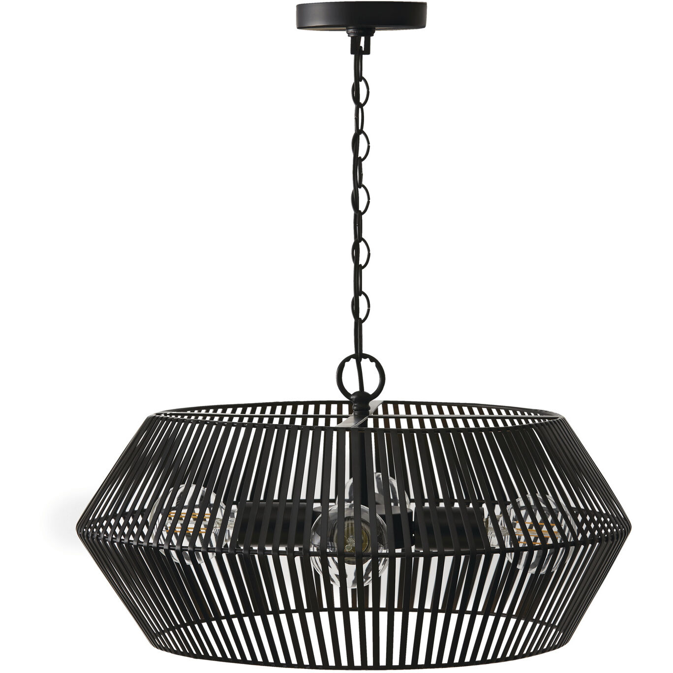 Kaiya 4 Light 22 inch Matte Black Pendant Ceiling Light